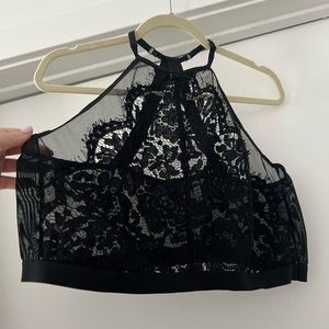 Torrid halter bralette, black size 3